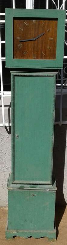 GRANDFATHER CLOCK  CABINET HAND MADE SEE PICTURES MAKE ME A FAIR OFFERS.